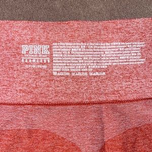 Pink active leggings darker color is a medium the reddish pink color is a small!